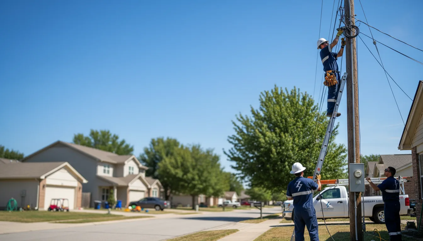 Residential electrician providing installation services in Palacios, TX